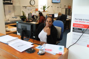 Here is June gaining valuable work experience while providing assistance to   Hexagon residents as part of the Customer Service Team!
